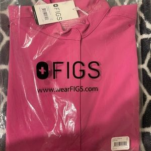 FIGS RAFAELA SCRUB TOP XS - ELECTRIC ORCHID